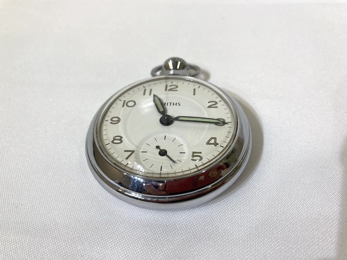 英国スミス社製 懐中時計 ヴィンテージ 時計 レトロ SMITHSの画像2