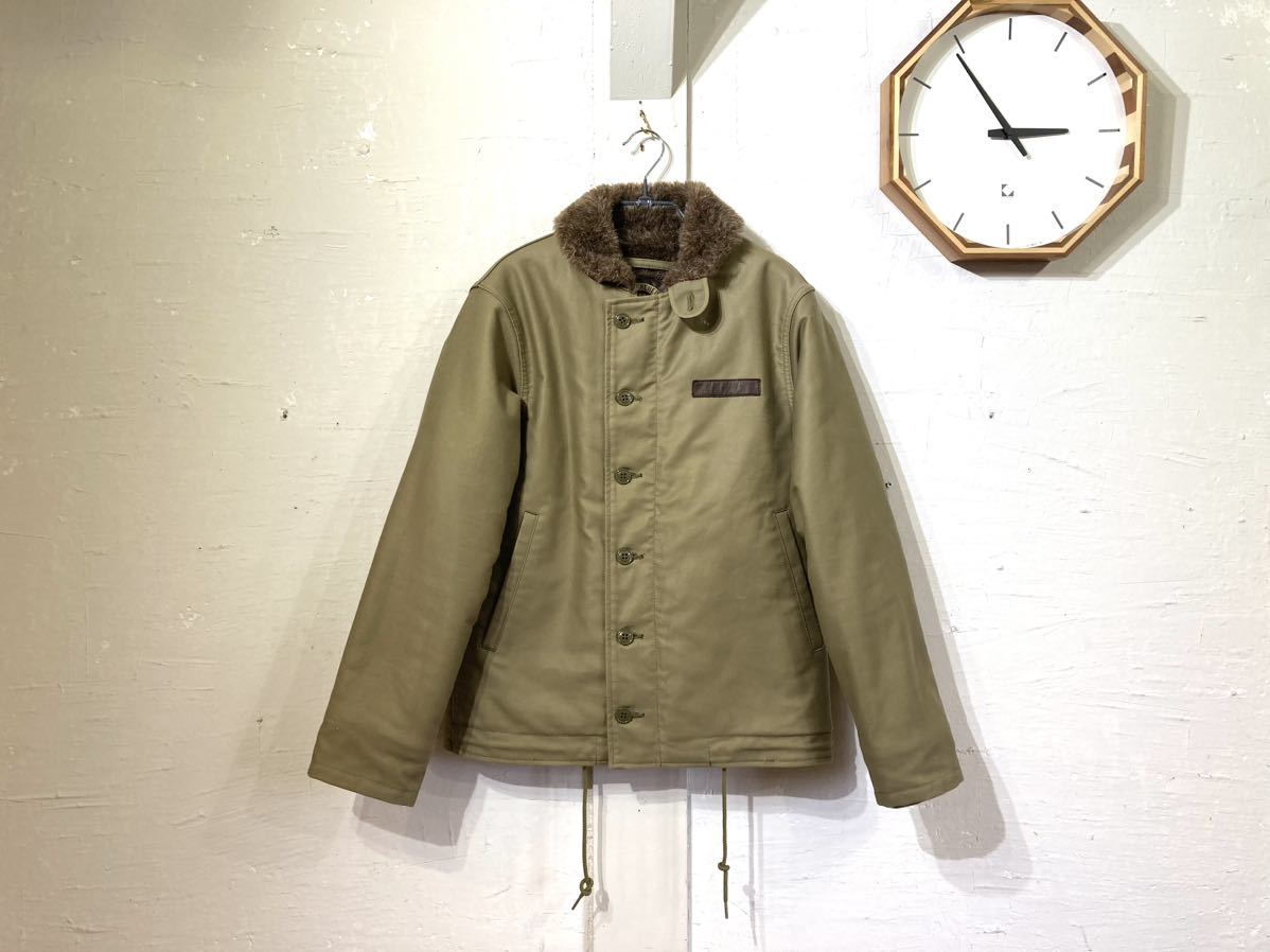 高品質 ミリタリージャケット 36 TAN デッキジャケット JACKET DECK N