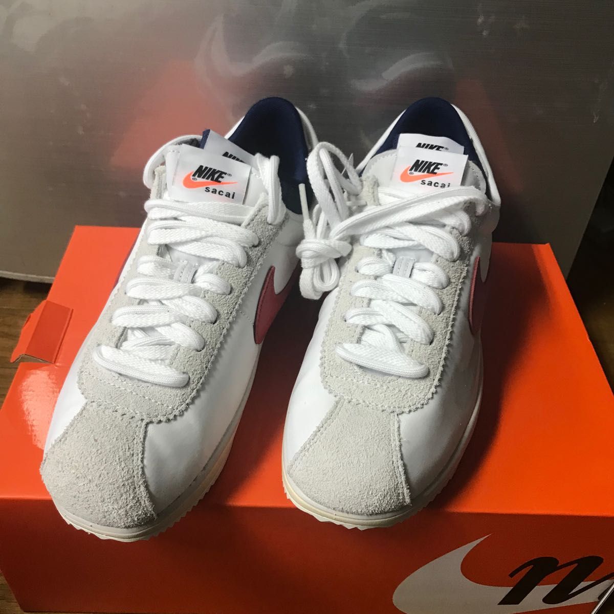 人気絶頂人気絶頂sacai × Nike Zoom Cortez 27.5センチ スニーカー