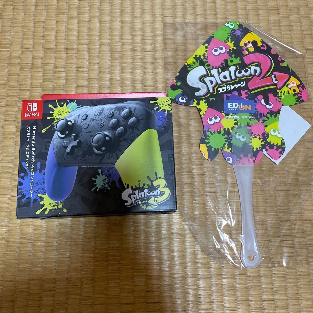 Switch 純正プロコン スプラトゥーン3 proコントローラー 新品未開封 お付け付き うちわ付など