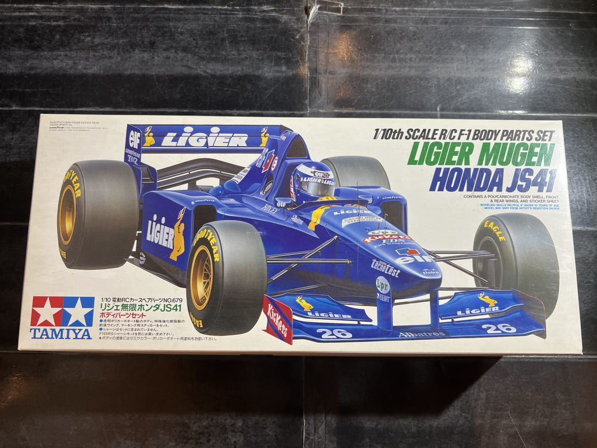 リジェ 無限ホンダJS41 新品 Yahoo!オークション - 【新品保管品】 タミヤ 1/10 電動RCボディ