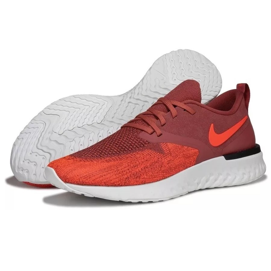 ■ナイキ オデッセイ リアクト 2 フライニット レンガ/ライトレッド/ブラック 新品 27.0cm US9 NIKE ODYSSEY REACT 2 FLYKNIT ランニング_画像1