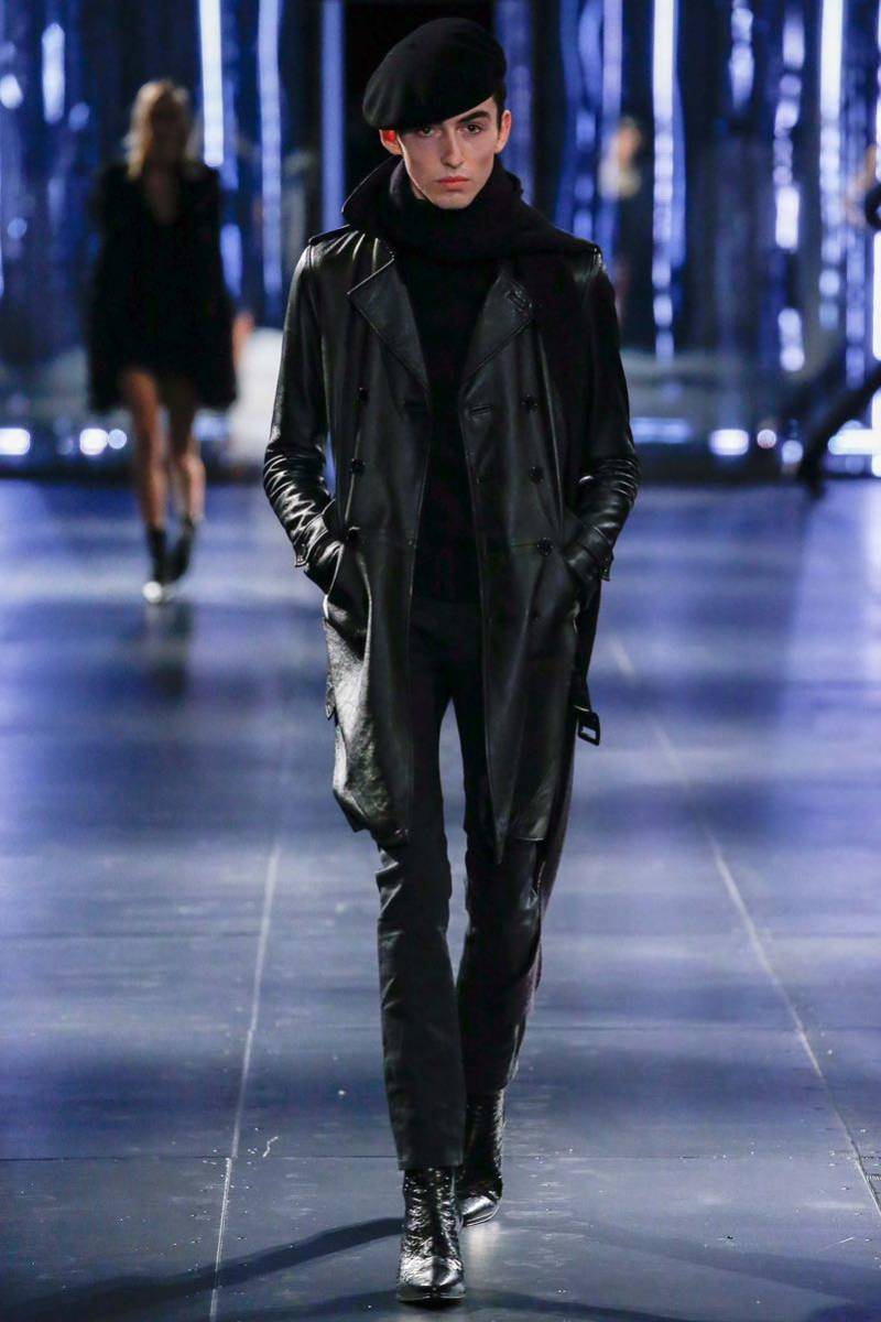 15aw солнечный rolan Париж кожа тренчкот 44 Celine жакет Rider's Dior Homme Эдди потертость man 