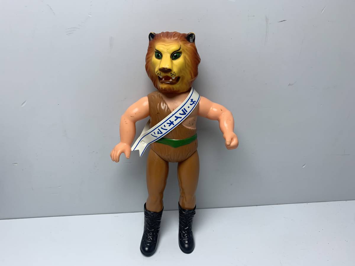 タイガーマスク ライオンマン 梶原一騎 辻なおき ソフビ フィギュア 亀マーク ザ・ライオンマン タイガーマスク 亀マーク ソフビ 当時物
