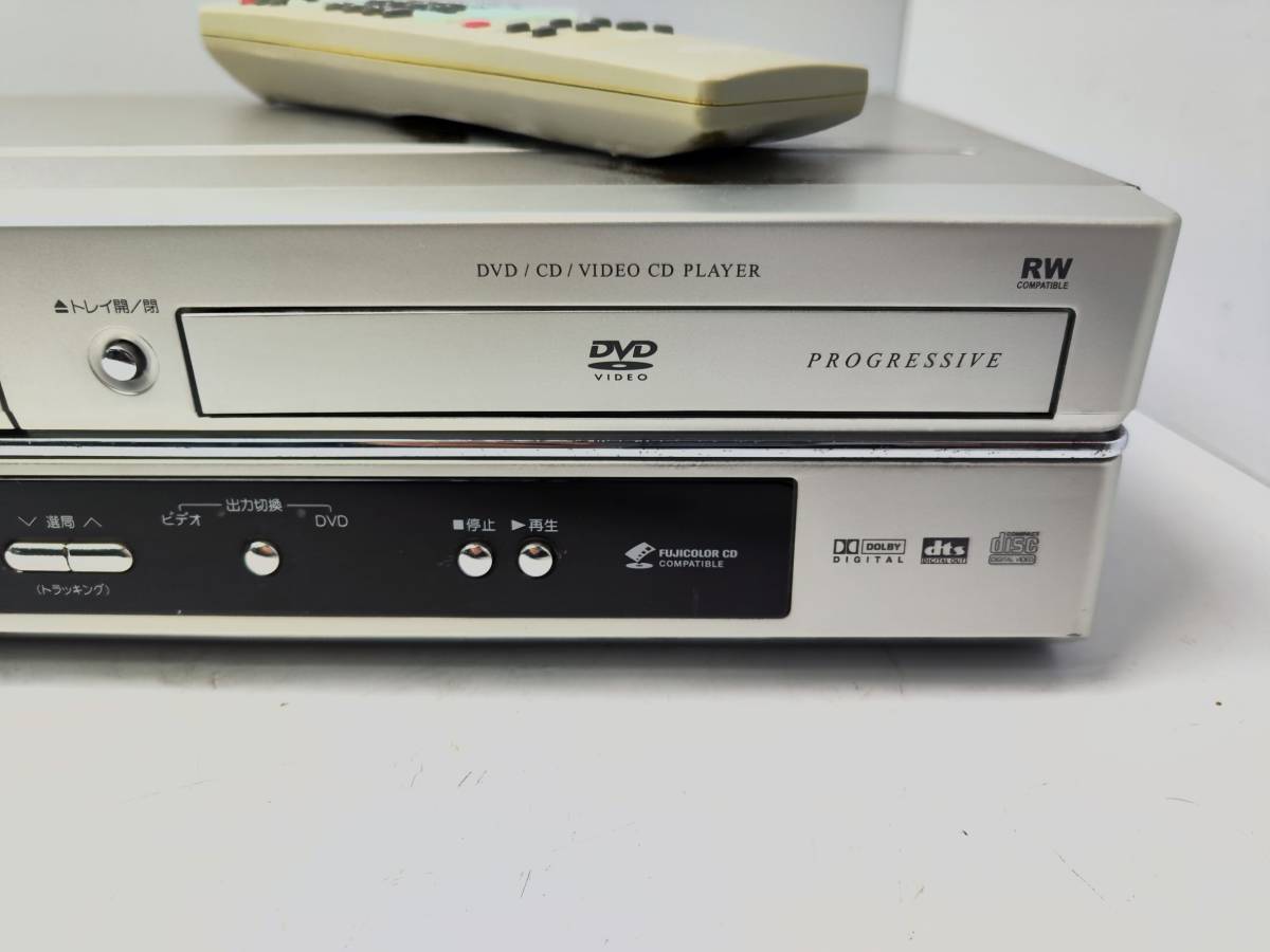 ★SHARP DV-GH700 シャープ VHS/DVD一体型プレイヤー リモコンあり【通電OK】★の画像4