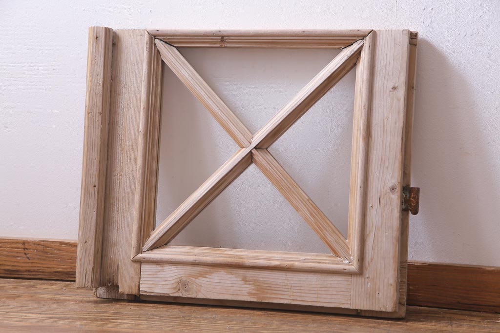 【ご予約品】 R-034112 フランスアンティーク DIY 年月を重ねた古い木の風合いが味 建具