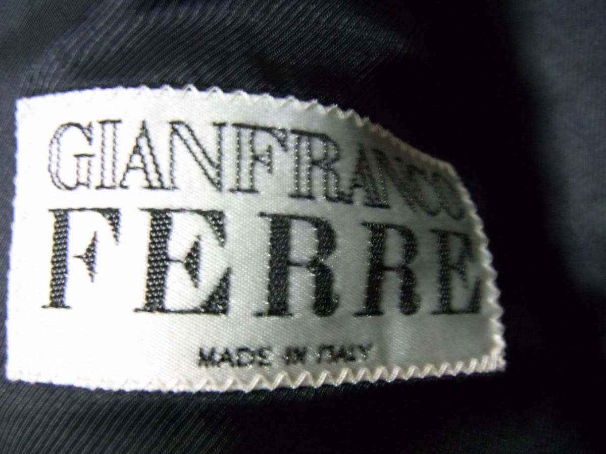 gianfranco ferre ジャンフランコ　フェレ　カシミア混?。玻狻ˉ弗悭饱氓取ˉ譬`ラード　グレンチェック　千鳥格子