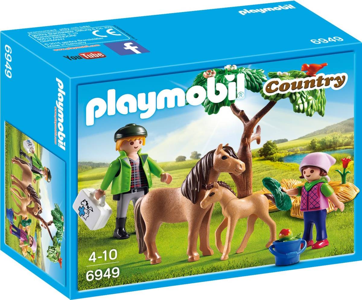 即決！新品 PLAYMOBIL 6949 ポニーの獣医 プレイモービル