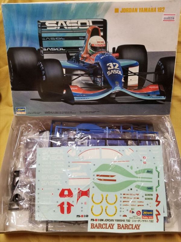 HASEGAWA ハセガワ JORDAN YAMAHA 192 ヤマハ F1 プラモデル 廃盤 車 絶版 1992 年物 356