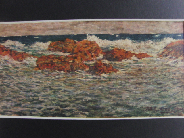 青木 繁【海景】、年代物、希少画集画、状態良好、新品高級額装付 Yahoo!オークション - 青木 繁【海景】 年代物 希少画集画 状態