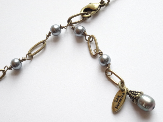 ● フランス レネレイド ネックレス 花 ピンク てんとう虫 パープル グレー Les Nereides 新品 オレンジ カラーストーン パリ 人気ブランド_画像3