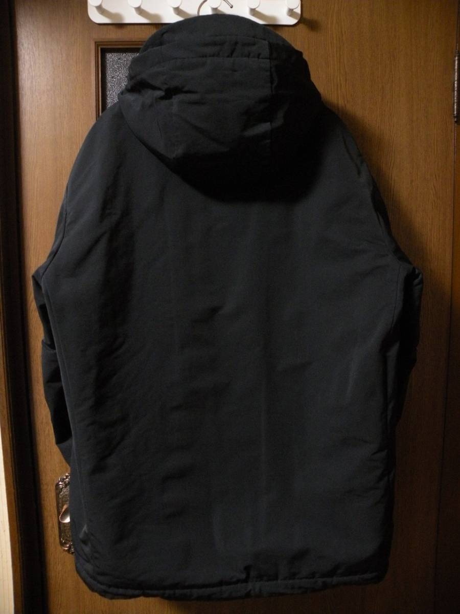 J 黒BLACK M ハイブリッドダウンオーバーサイズパーカー ユニクロ