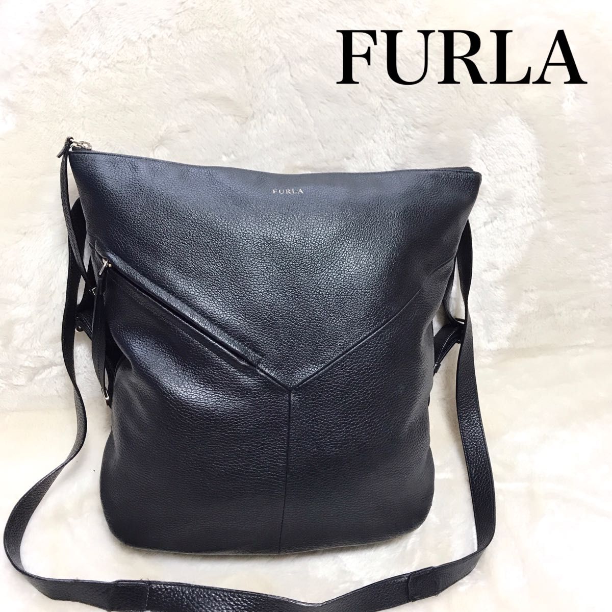 【美品】FURLA フルラ リュック ショルダーバッグ ユニセックス 2way バックパック リュックサック クロスボディ