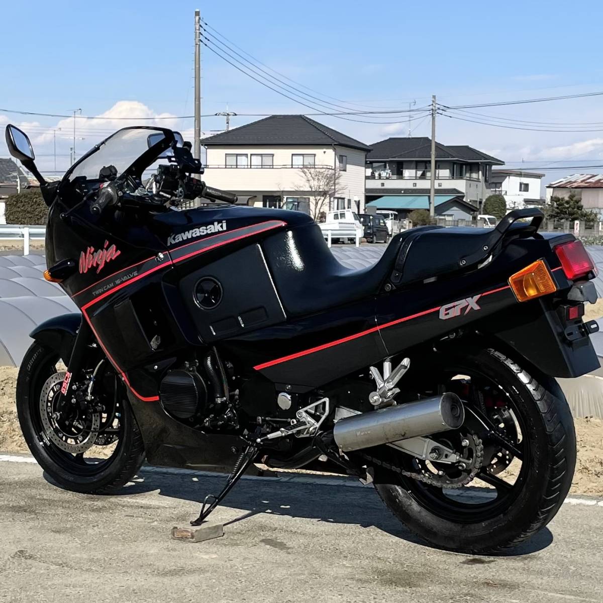 GPX400R 実動 書類付き ZX400F 昭和62年 ETC 絶版 旧車 希少 カワサキ 検）GPX GPZ FX GSX FZR ZXR NS CB CBX CBR VFR RVF FW ZX-4 カタナ_画像4