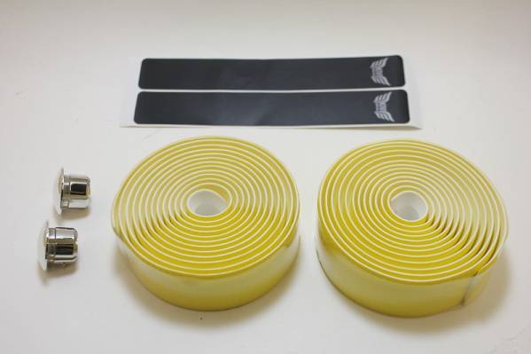 (860) バーテープ カーボン柄 イエロー黄色 ソフトタイプ ロード