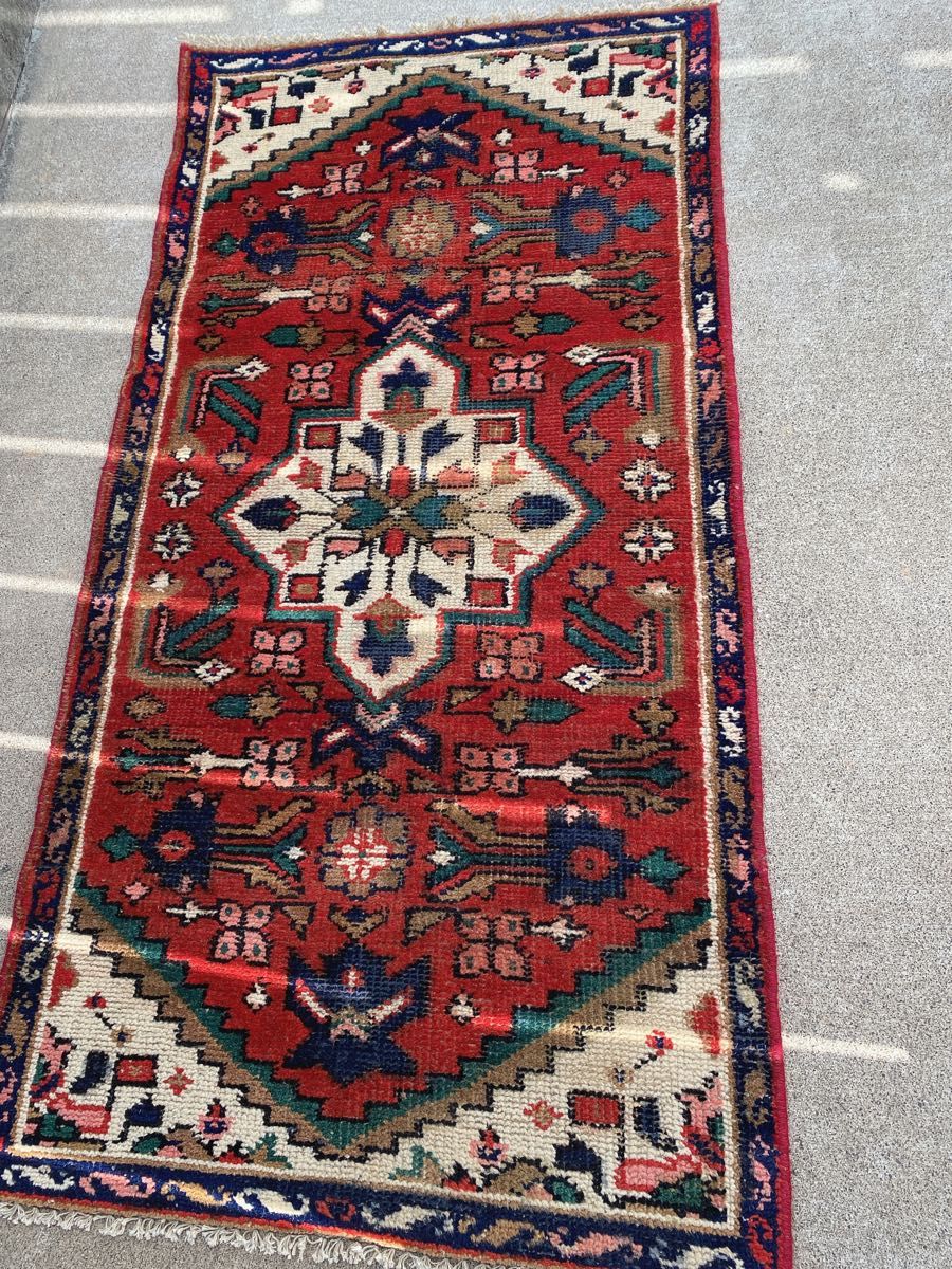 Vintage アフガニスタン トライバルラグ 手織り絨毯 364x140cm | www