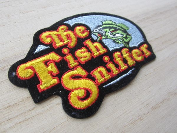 ビンテージ The Fish Sniffer ワッペン/バス釣り 釣り ライフジャケット キャップ バッグ 48_画像4