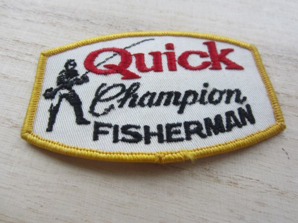 ビンテージ Quick Champion FISHERMAN クイック チャンピオン フィッシャーマン ワッペン/バス釣り ライフジャケット キャップ カスタム 48_画像4