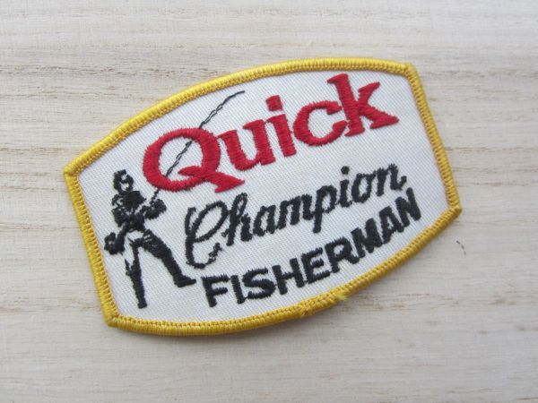 ビンテージ Quick Champion FISHERMAN クイック チャンピオン フィッシャーマン ワッペン/バス釣り ライフジャケット キャップ カスタム 48_画像1