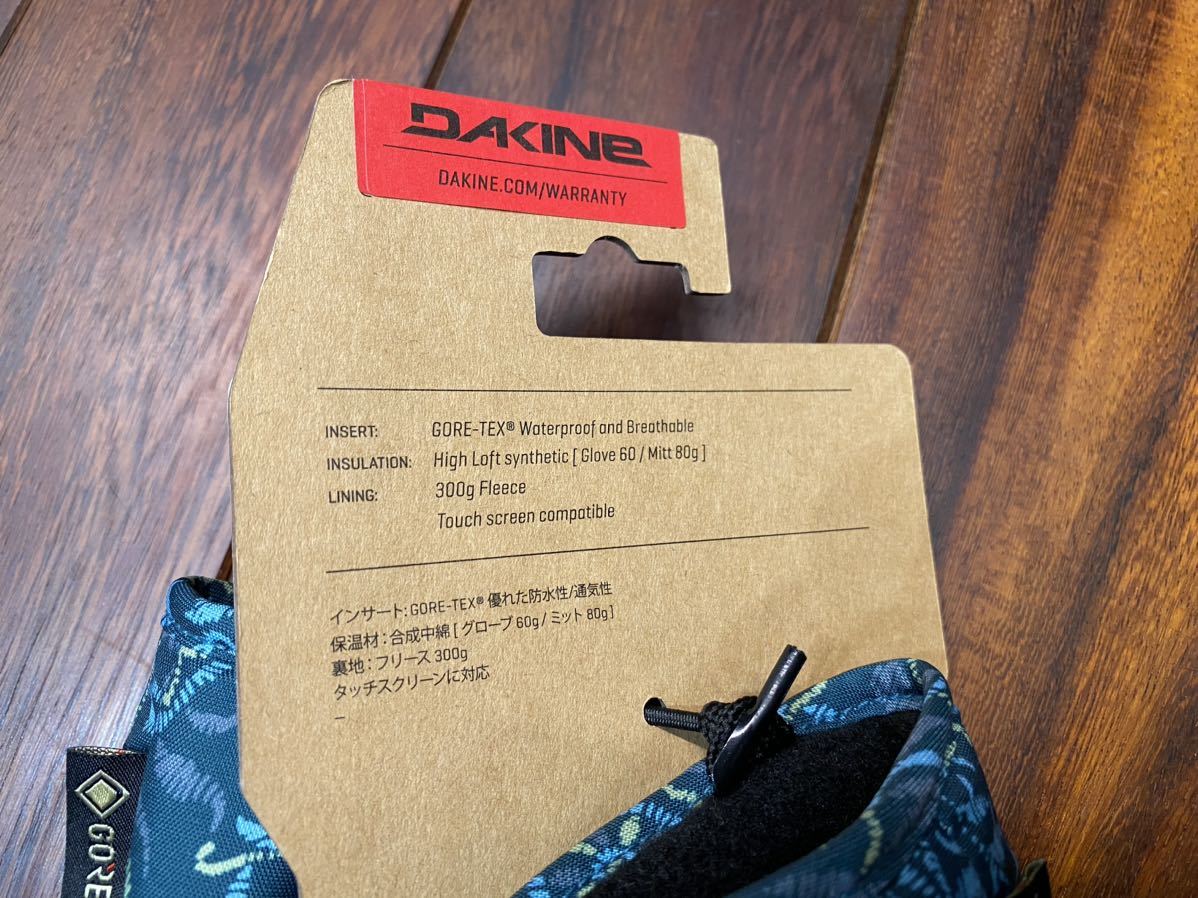 ★ DAKINE ダカイン ミトン スノーグローブ 手袋 GORE-TEX ゴアテックス 新品未使用タグ付 sizeM レディース SILVIA MITT ボタニカル_画像5