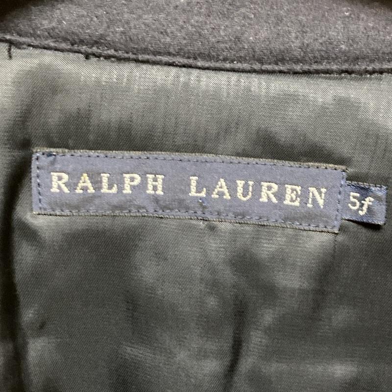 【高級】未使用 タグ付き Ralph Lauren ラルフローレン カシミヤ混 アンゴラ ブルゾン ジャケット アウター ロゴ 刺繍 ネイビー レディース_画像5