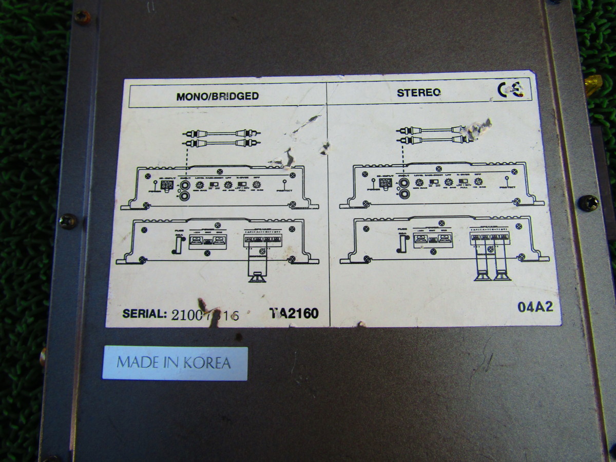 Ultimate アルティメイト TA2160 330WATTS アンプ 動作未確認 部品取りに ⑯ MADE IN KOREA_画像3