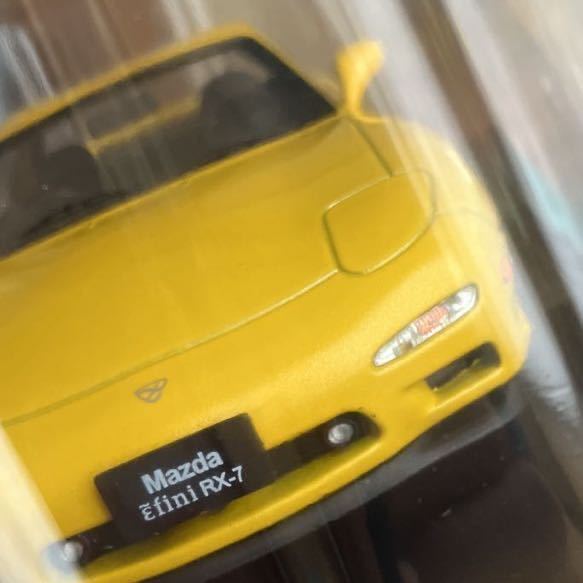 1/24 スペシャルスケール 国産名車コレクション 164号 マツダ Mazda RX-7 1991 イエロー hachette アシェット 頭文字Dの画像1