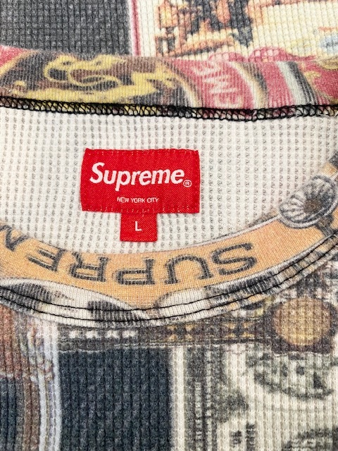 2021超人気 L Tシャツ 黒 Thermal Supreme Supreme 新品未使用