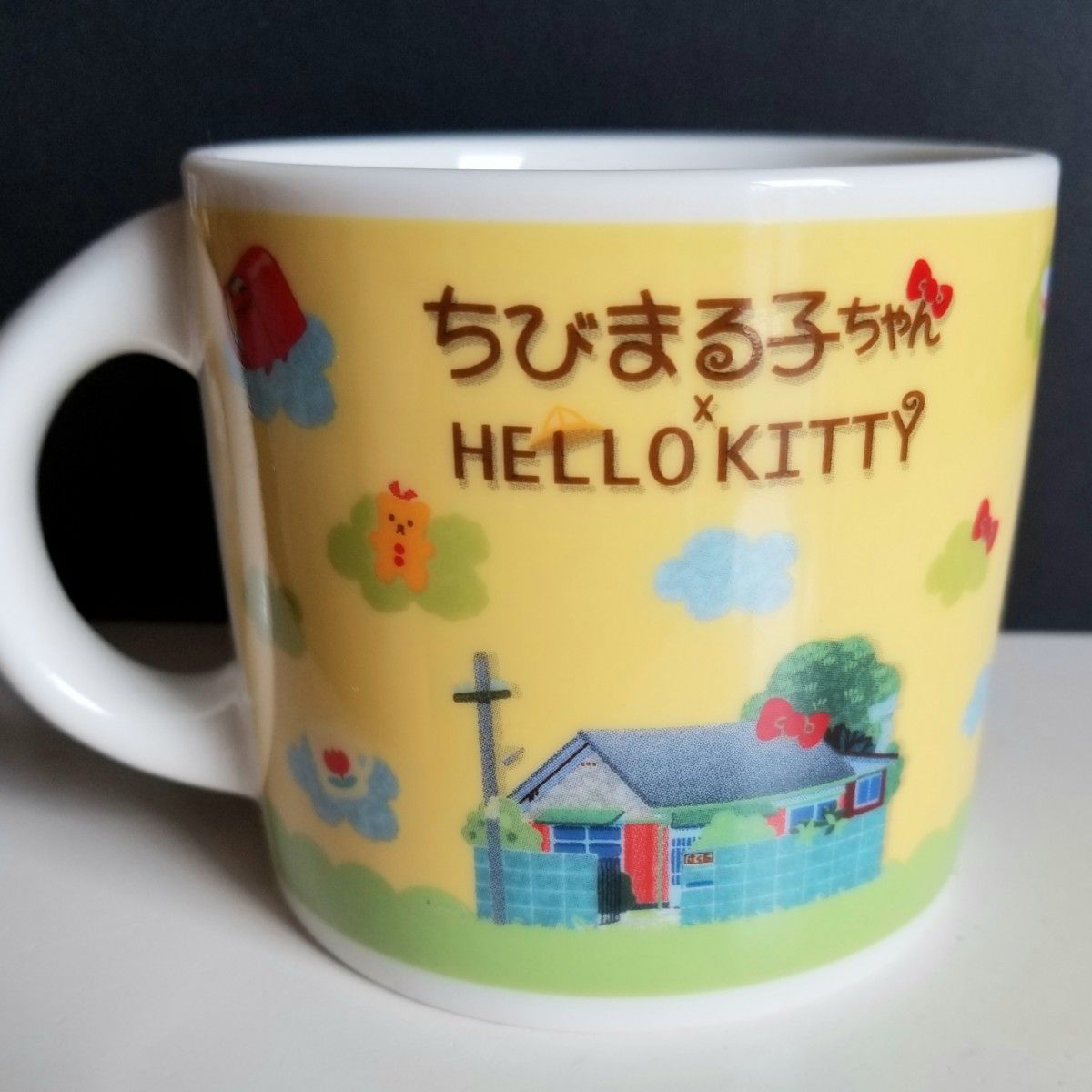 ちびまる子ちゃん×キティちゃんマグカップ★コラボ★新品★コーヒーカップ★ハローキティ★レア