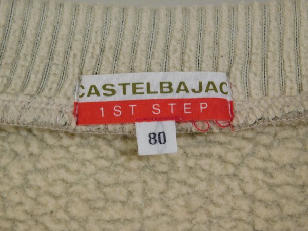  Castelbajac CASTELBAJAC 1ST STEP# character .... lovely Zip up the best / Leica #80# beige *RY2d09002