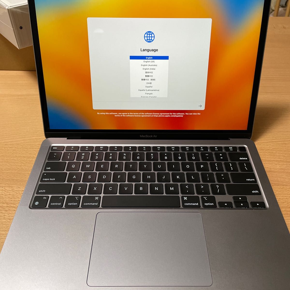 macbook air 2020 m1 8GB/256GB/USキーボード Apple スペースグレイ