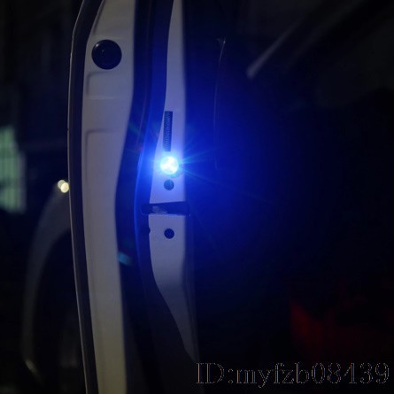 Ka1576:4個セット 自動車 ドア 開閉 LED 安全 ライト 衝突防止 ランプ 磁気センサー ストロボ 点滅ライト 追突防止 赤色 車 扉 安全 光るの画像6