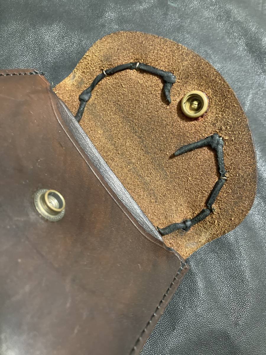 [LARRY SMITH]u Nikon cho custom Short leather wallet original leather Brown Rally Smith 