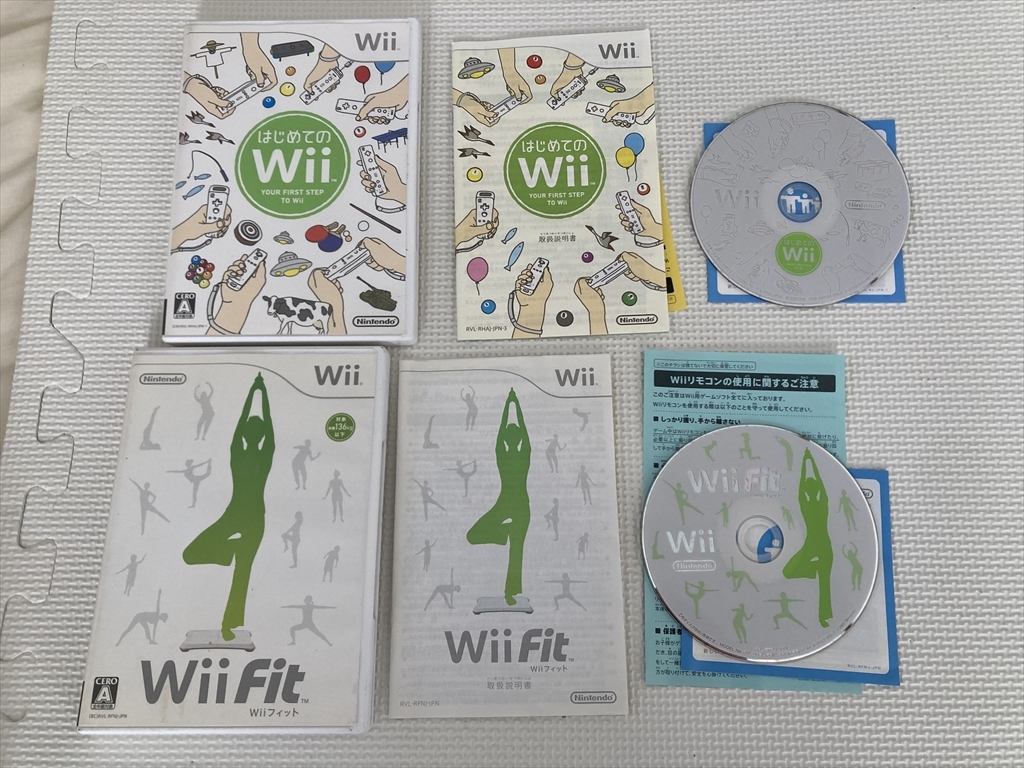 23-Wii-16　ニンテンドーWii　Wiifit　はじめてのWii　セット　動作未確認ジャンク扱い