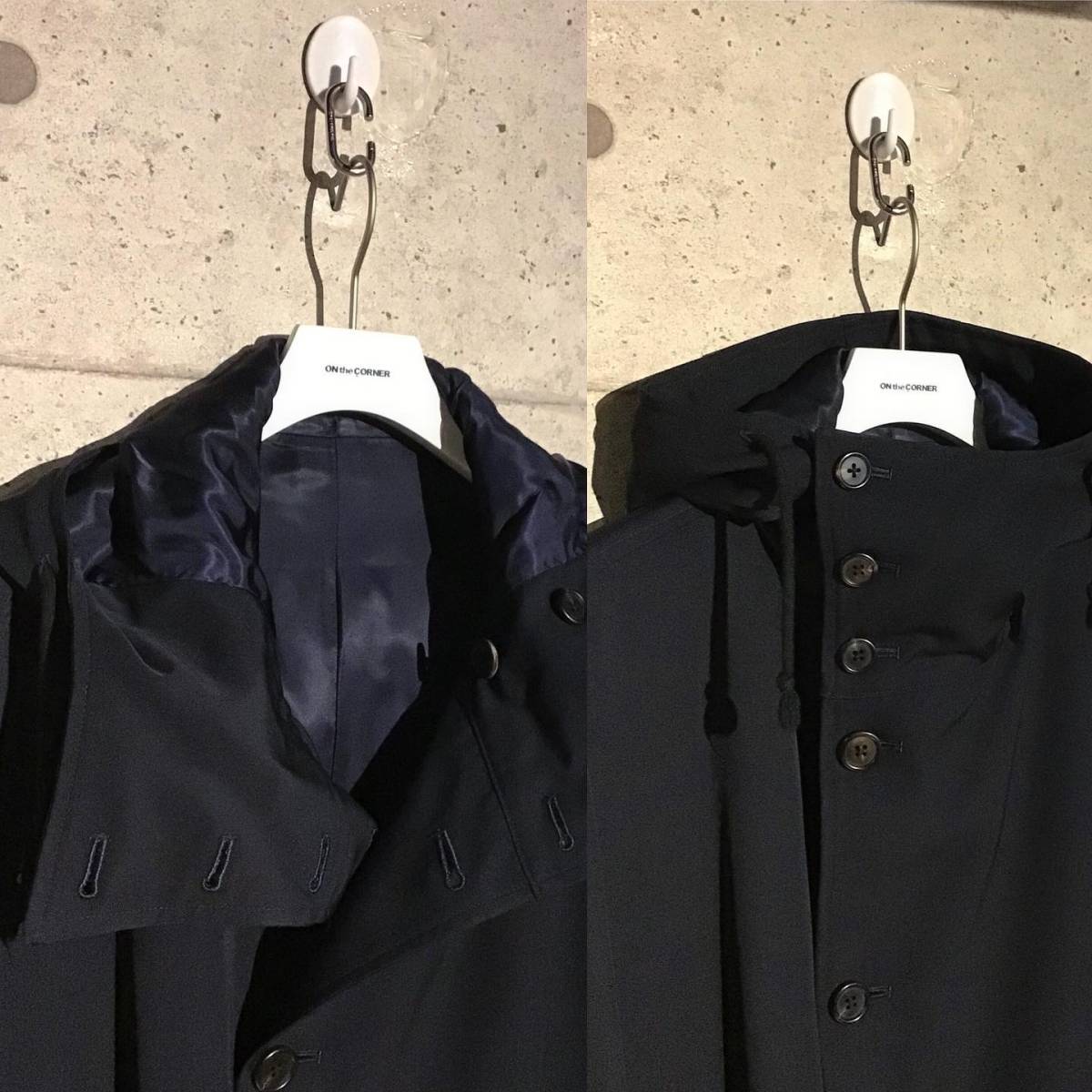 ONtheCORNER ITEM No.1269/Y's formen ワイズフォーメン リバーシブルフードコート 90's size:L YohjiYamamoto POURHOMME ヨウジオム