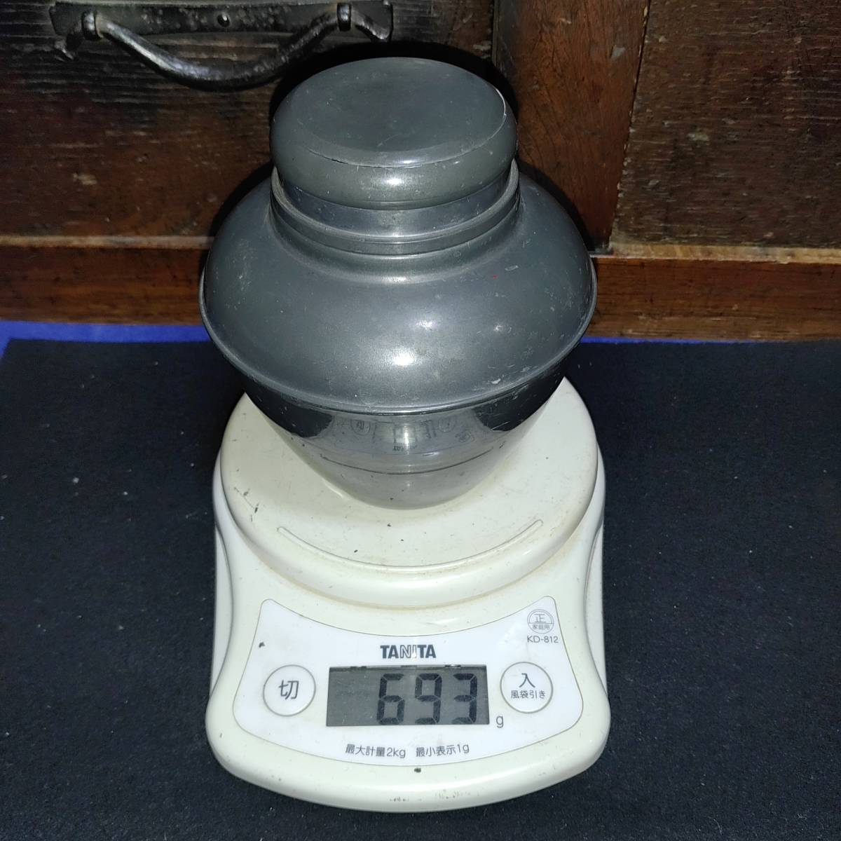 完全売り切り品 煎茶道具本錫茶容 (中国、693グラム)-