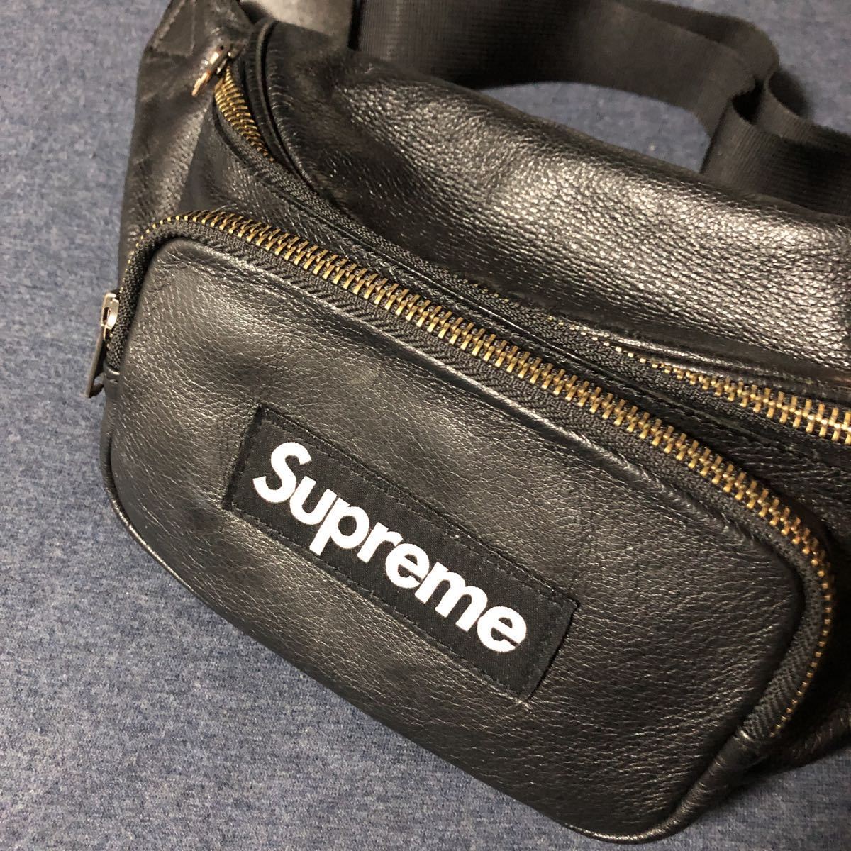 17SS Supreme Leather Waist Bag シュプリームレザーウエストバッグ