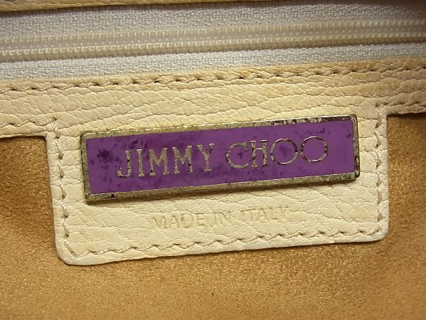 JIMMY CHOO ジミーチュウ ショルダーバッグ レザー　柔らか革素材_画像6