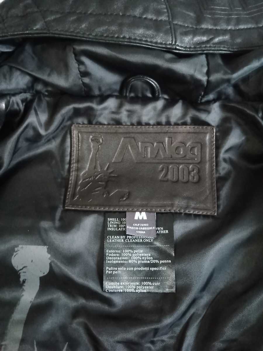 取消前最終値下げ Analog 2003 リアルレザーダウンジャケット 取消前最終値下げ Analog 2003 リアルレザーダウンジャケット