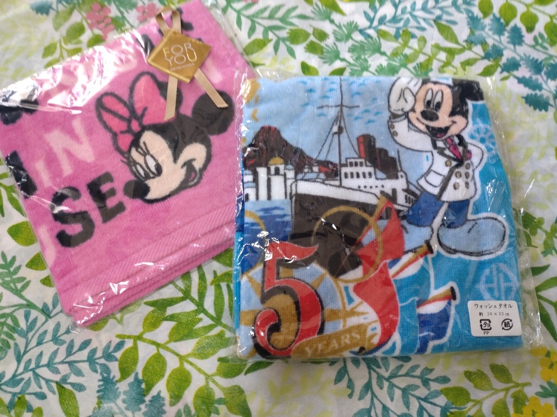 woshu towel 2 sheets Tokyo Disney si- Mickey minnie hand towel 