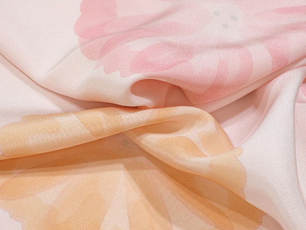 *TSUNET[ silk ] fine pattern long kimono-like garment ground book@ hand .. Kyouyuuzen . after crepe-de-chine finest quality goods 