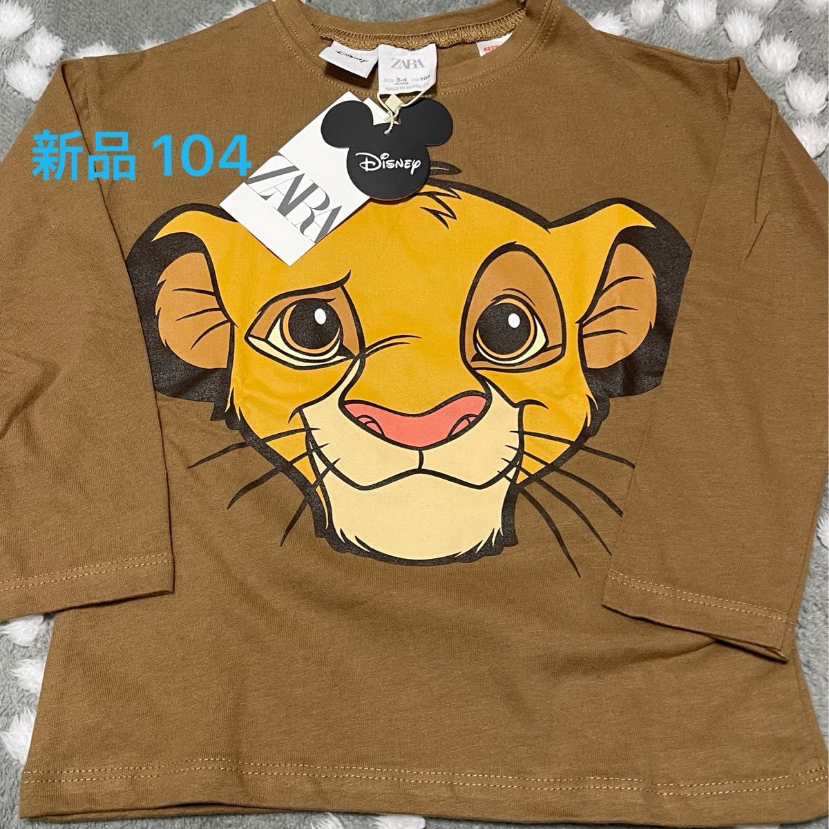 ZARA kids ロンT 104 3〜4y - トップス(Tシャツ