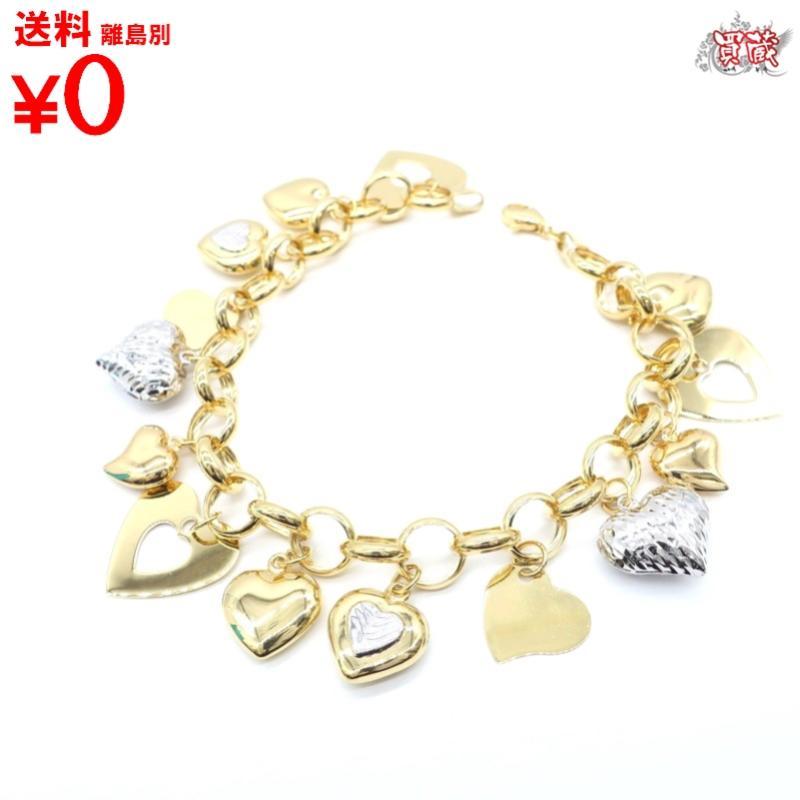 買蔵 新品 K18 アンクレット ハートチェーンアクセサリー レディース