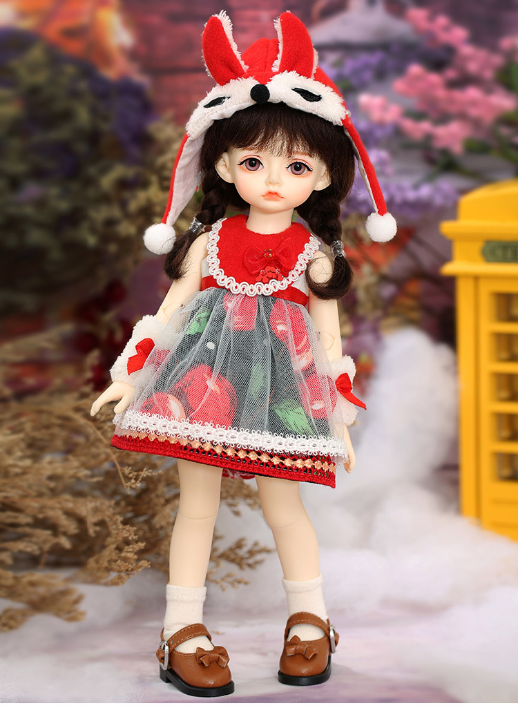 送料無料】 BJD 1/6サイズ ドール 球体関節 人形 本体+ウィッグ＋服