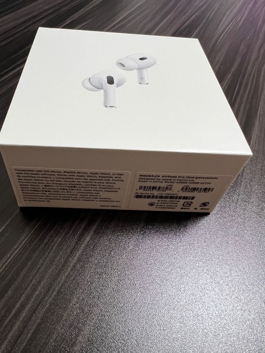 ◆国内/新品未開封　Apple AirPods Pro 第2世代　MQD83J/A エアポッズ プロ　送料無料