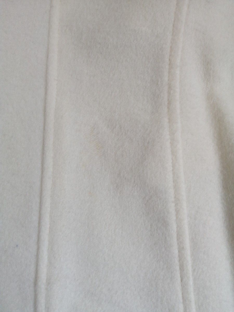 最終値下げ　レディースロングコート　ホワイト　白　コート　トレンチ　Mサイズ相当　フリーサイズ