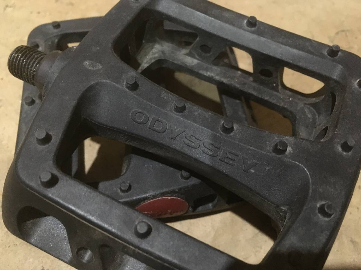 ODYSSEY BMX プラスチック ペダル 1/2軸 中古パーツ OLD VINTAGEの画像3