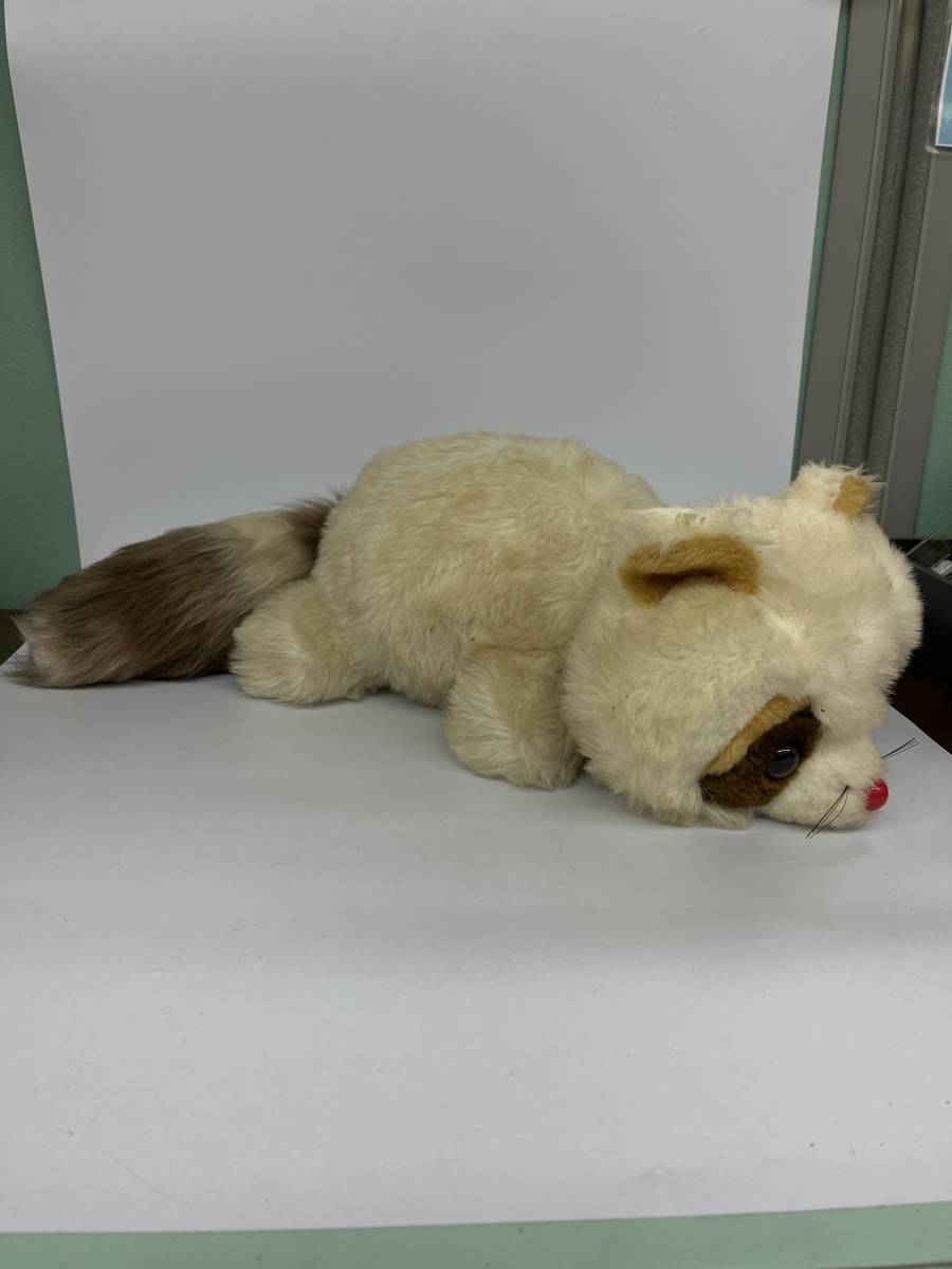 レトロ アライグマ ぬいぐるみ 犬 うさぎ あらいぐま ネット買蔵