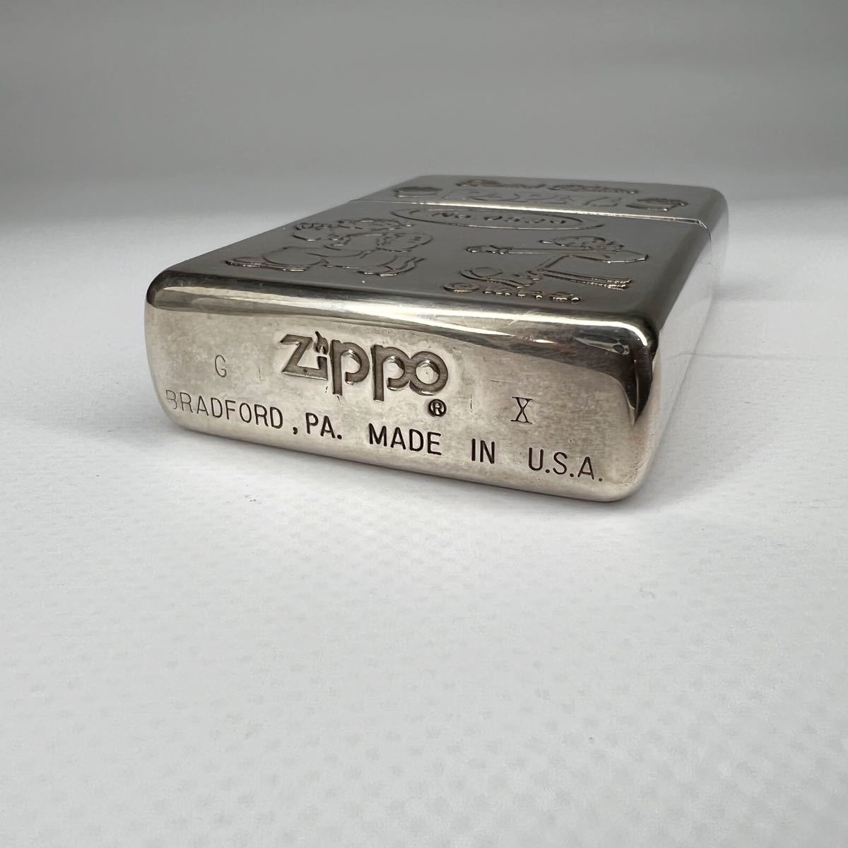 超爆安 zippo ビンテージ ポパイ オリーブ 革巻き オイルライター