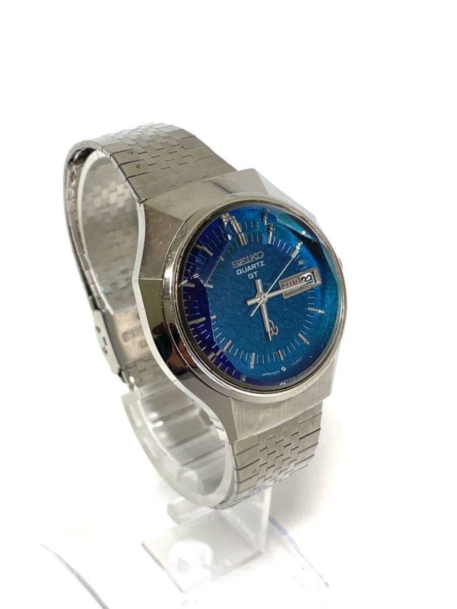 SEIKO セイコー クォーツ メンズ腕時計 カットガラス 3803-7080 電池交換済み_画像2